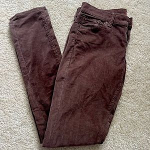 Lucky Brand Zoe Skinny Corduroy Pants